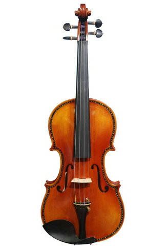 Buy Model SRV1007 Concert Grade Solid Spruce & Ebony Made Violin Different Sizes with Accessories