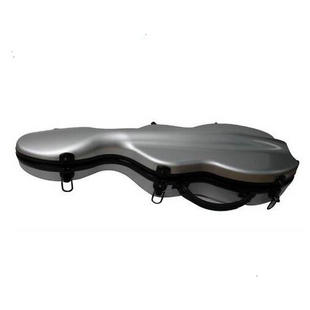 Wholesale High Quality Speical Shape Silver Color Glass Fiber Reinforced Plastics Square Violin Case